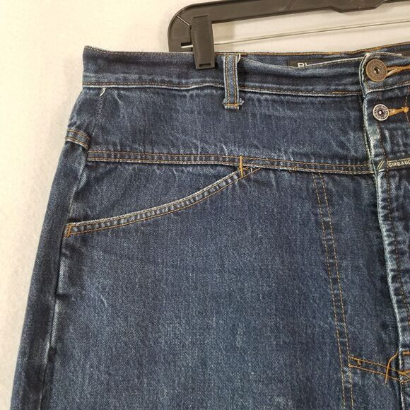 Marithe Francois Girbaud Jeans mens 38x28 brand x wide-leg baggy blue pants Y2K - Picture 3 of 15
